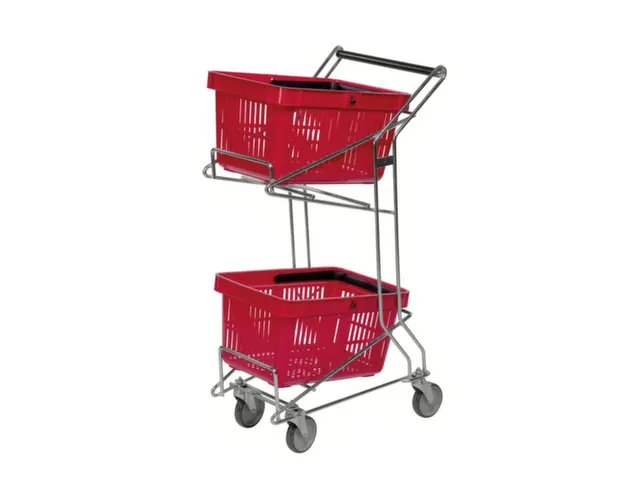 miniwagen,draagverm. 60kg,2etage(s),HxLxB 975x560x260mm,gegalvaniseerd