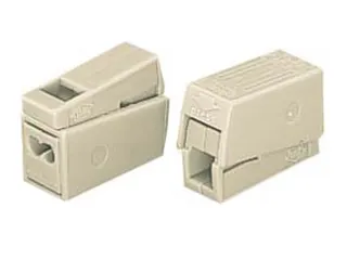 Verlichtingsconnector, 2.5mm, 2 Rigid - 1 Flexibel, 105°, White - 2
