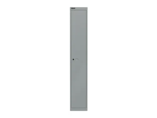 garderobekast,HxBxD 1802x305x305mm,1vak,cil.-slot,romp zilverkleurig