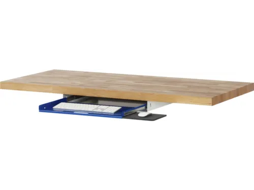 uittreklade voor toetsenbord,v. werkbank,HxBxD 85x640x485mm