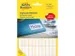 Etiquettes tous usages, blanches 32x10mm boîte 1144 pcs