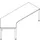 In hoogte verstelbaar hoekbureau 680-820x2570x1130mm esdoorn wit