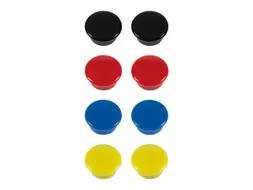 Magneet Westcott assorti pak à 8st. Ø 15x8mm, 100g
