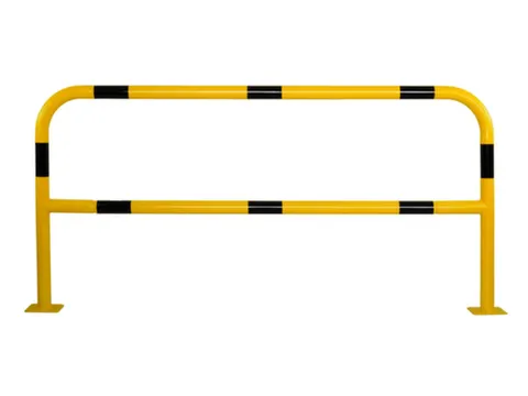 beschermbeugel,v. binnen/buiten,HxBxD 1000x2000x150mm,staal,geel/zwart