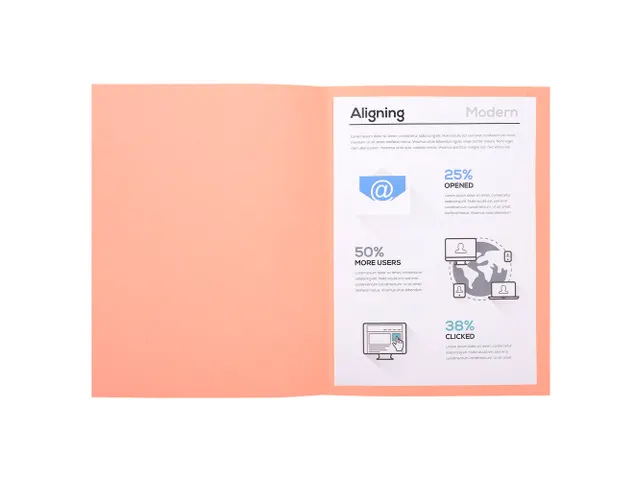 100 dossiermappen FOREVER 250 100%gerecycleerd 24x32cm Roze