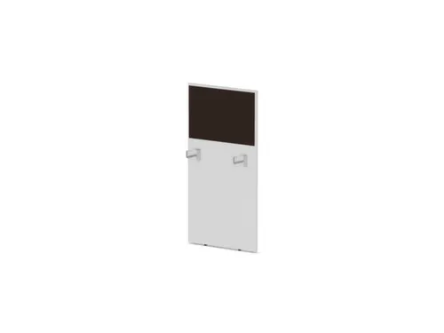 baliepaneel,v. bureau,aanbouw links,B 600mm,Bl-wit,BN2036-bruin