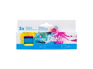 Duotip marker Ecoline primair set 3 kleuren - 1