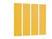 Panneau mural acoustique Feutre PET 30x120cm Jaune 4pcs