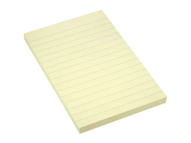 Bloc-mémos Power notes 100x150mm ligné jaune