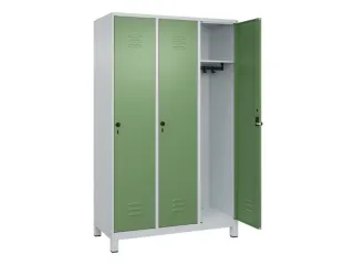 locker,HxBxD 1950x1200x500mm,3vak,vak B 400mm,draaigrendel,voeten - 2