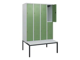 Dubbeldekse dekenkist,HxBxD 1950x1200x815mm,4x2vak.,vak B 300mm - 2
