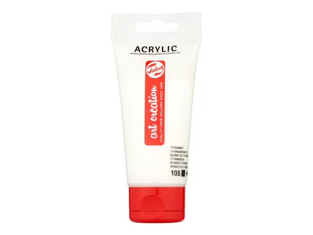 Acrylverf Talens Art Creation 105 titaanwit tube à 75ml