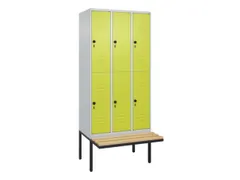 Dubbeldekse dekenkist,HxBxD 2120x900x815mm,3x2vak.,vak B 300mm