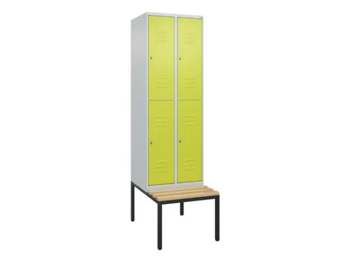 Dubbeldekse dekenkist,HxBxD 2120x600x815mm,2x2vak.,vak B 300mm