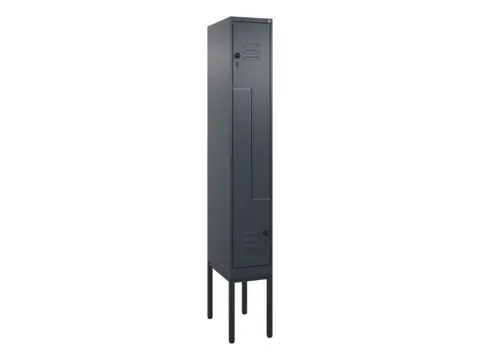 Z-garderobekast,HxBxD 2120x300x500mm,vak B 150/300mm,draaigrendel