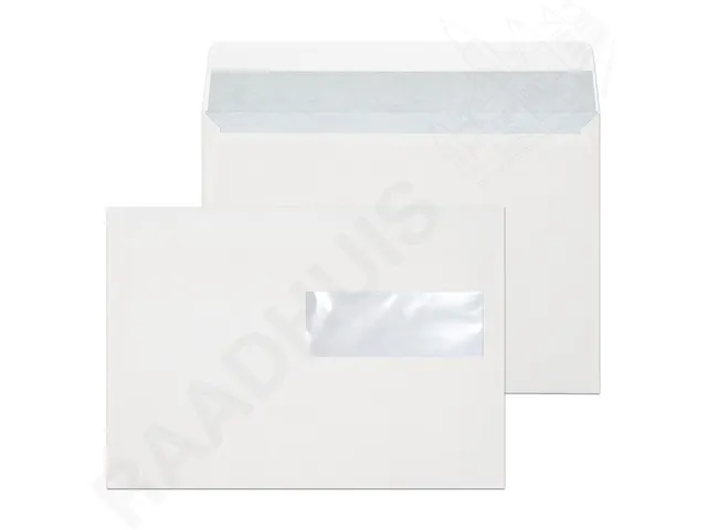 Dienstenvelop Venster Rechts Raadhuis 156x220mm Ea 5 Wit Gegomd