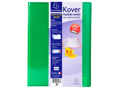 Schriftomslagen Kover transparant 24x32cm ass