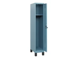 schoollocker,HxBxD 1630x300x500mm,1vak,vak B 300mm,draaigrendel,voeten - 1