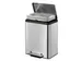 EcoCasa pedaalemmer 30 liter Mat RVS EKO
