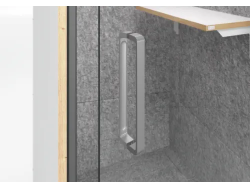 telefooncel,HxBxD 2175x1035x1000mm,wand spaanplaat,stelvoeten