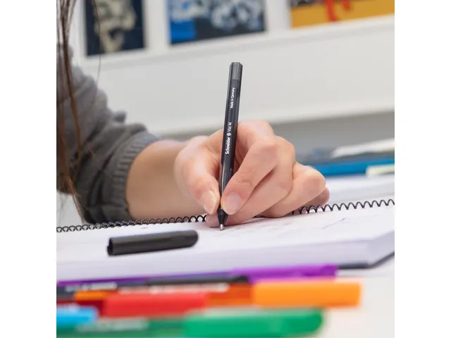 Balpen Schneider Vizz M etui a 10st. ass. kleuren