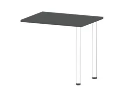 aanbouwtafel,i.h.v.,HxBxD 720-840x800x600mm,MS-donkergrijs