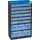 magazijnkast HxBxD 525x300x135mm 30laden behuizing zwart/blauw