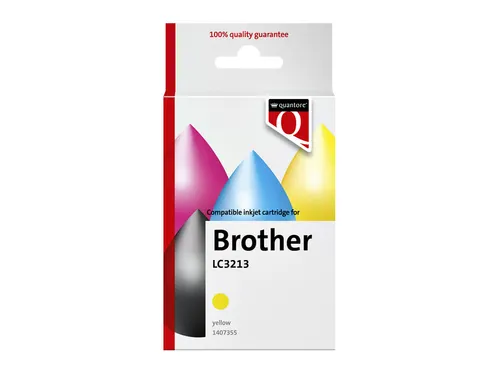 Inktcartridge Quantore alternatief tbv Brother LC3213 geel