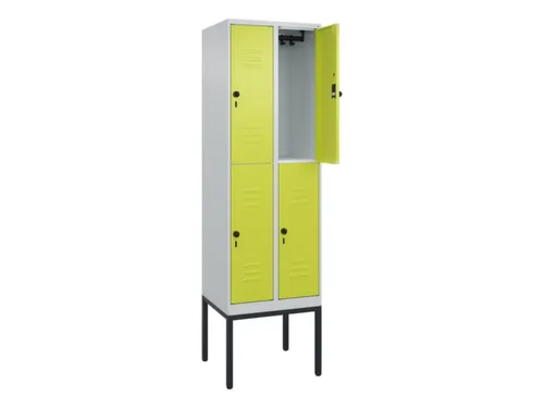 dubbeldekse locker,HxBxD 2120x600x500mm,2x2vak.,vak B 300mm