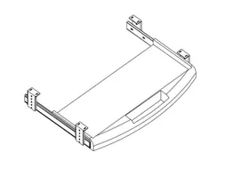 toetsenbord- en muisplank,v. bureau,HxBxD 100x620x430mm