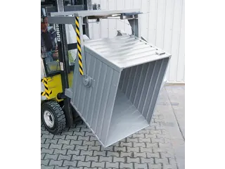 Kiepbak 900x800x1000mm 0.55m³ 88kg Draagverm. 1000kg Verzinkt - 2
