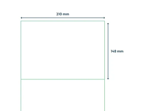 Verwijderbare Etiketten 210x148mm Wit Doos a 1000 Vel 42023