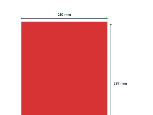 Gekleurde Etiketten 210x297mm A4 Rood 42624 1000 Vel