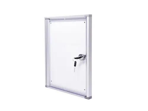 Binnenvitrine wand MAULextraslim whiteboard 1xA4 met slot