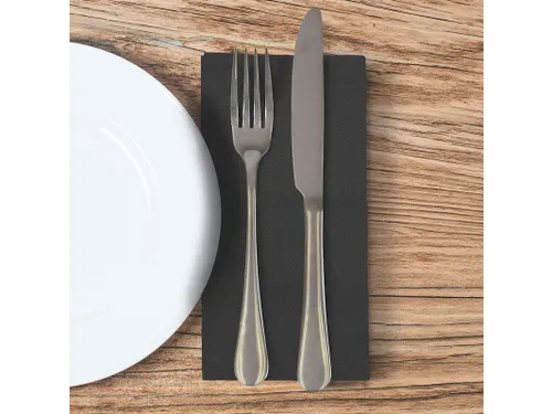 Tork 509421 Textured Dinnerservet zwart 1/8-vouw