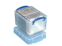 Really Useful Box Transparant Opbergdoos 24,5 Liter Buitenformaat 600 X 400 X 155 Mm