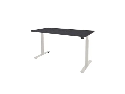 Dextro Basic Zit-sta Bureau Elektrisch 180x90 houtprint schaduw wit