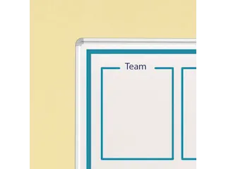 Kantelbord Whiteboard Dubbelzijdig Bedrukt 100x150cm staal alu-profiel - 4