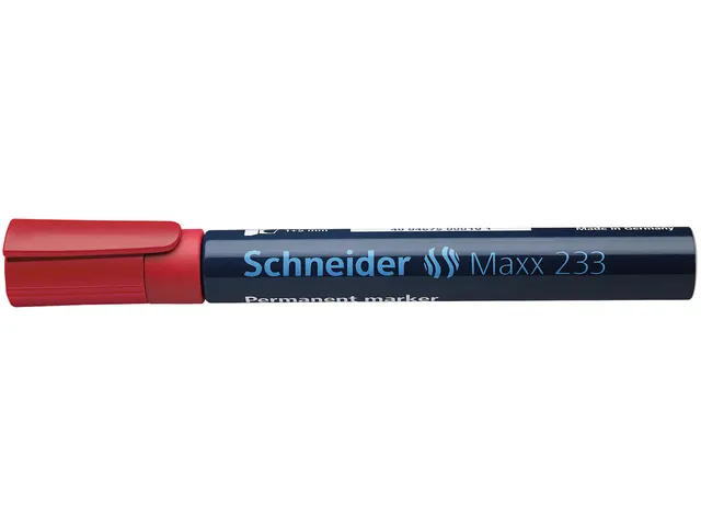 Marker Schneider Maxx 233 permanent beitelpunt rood