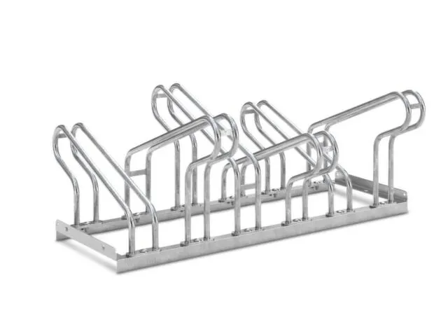 Fiets-Beugelrek L 1050Mm 2X3Plaatsen Schroefbaar Dubbelzijdig Verzinkt