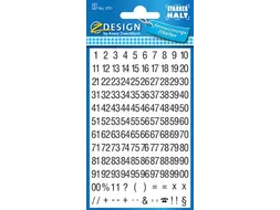 Avery Zweckform Etiketten cijfers letters 1-100 2 blad zwart op wit