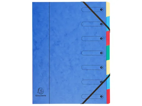 Sorteermap Harmonika 7 vak ass