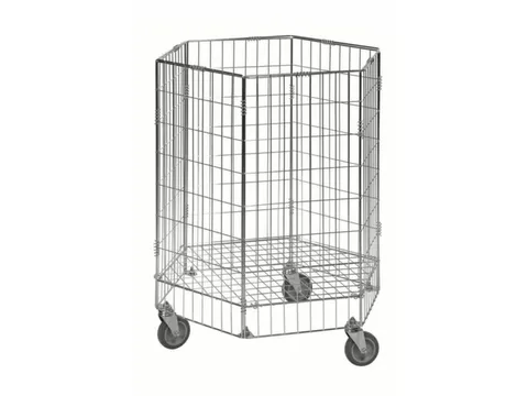 Chariot grillagé 900x700x700mm charge 60kg galvanisé