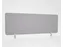 Akoestisch PET-vilt scheidingsscherm bureau lichtgrijs 60x160cm