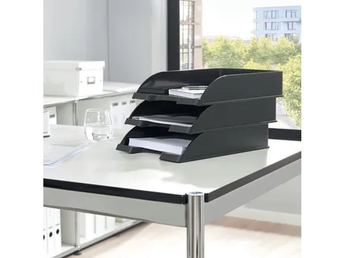 Brievenbak Leitz 5227 Plus standaard zwart A4