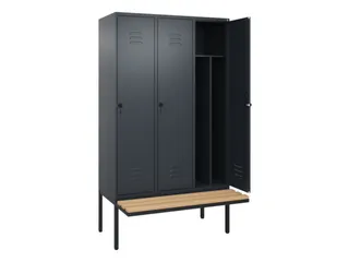locker voor scheiding van kleding,HxBxD 2120x1200x815mm,3vak - 2