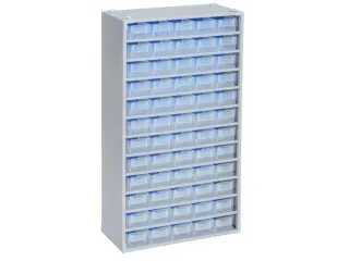 Magazijnkast,HxBxD 565x300x140mm,60lade(n),laden transparant - 3
