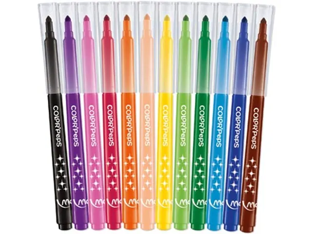 Maped Viltstift Color'Peps 12 Stiften in een Kartonnen Etui
