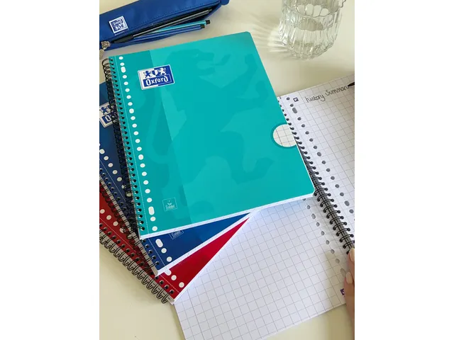 Collegeblok Oxford School Scribzee A4 23-Gaats Ruit 10Mm 80Vel Assorti
