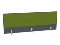 opzetpaneel bureau aanbouw achter MS-donkergrijs BN7048-groen 1600mm